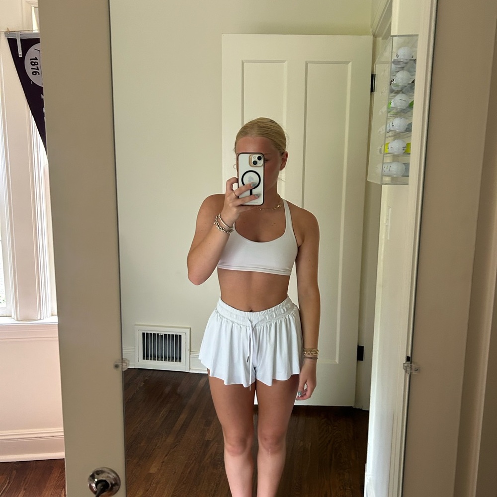 White athletic shorts
